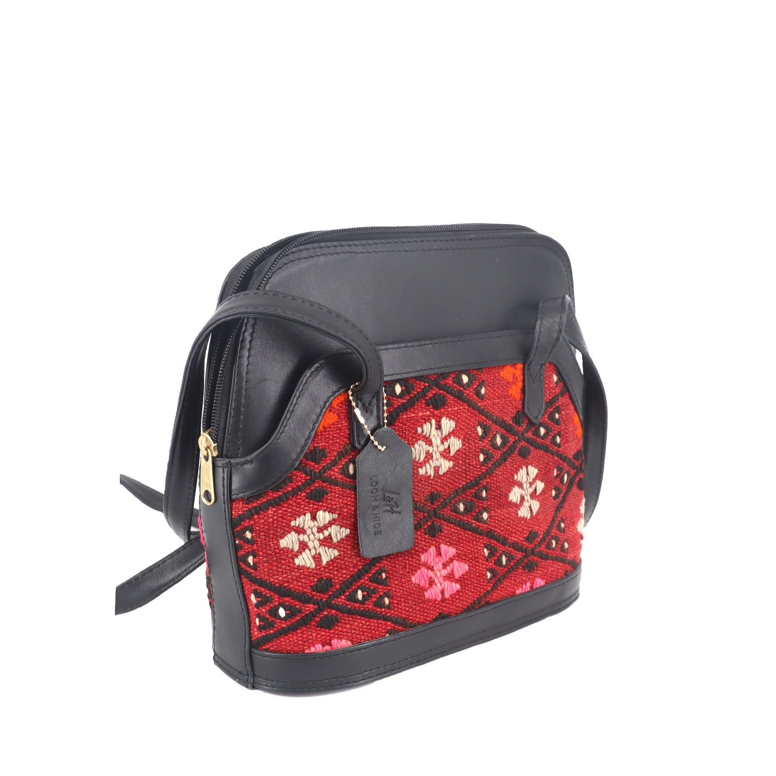 Serengeti Kilim Leather Shoulder Bags