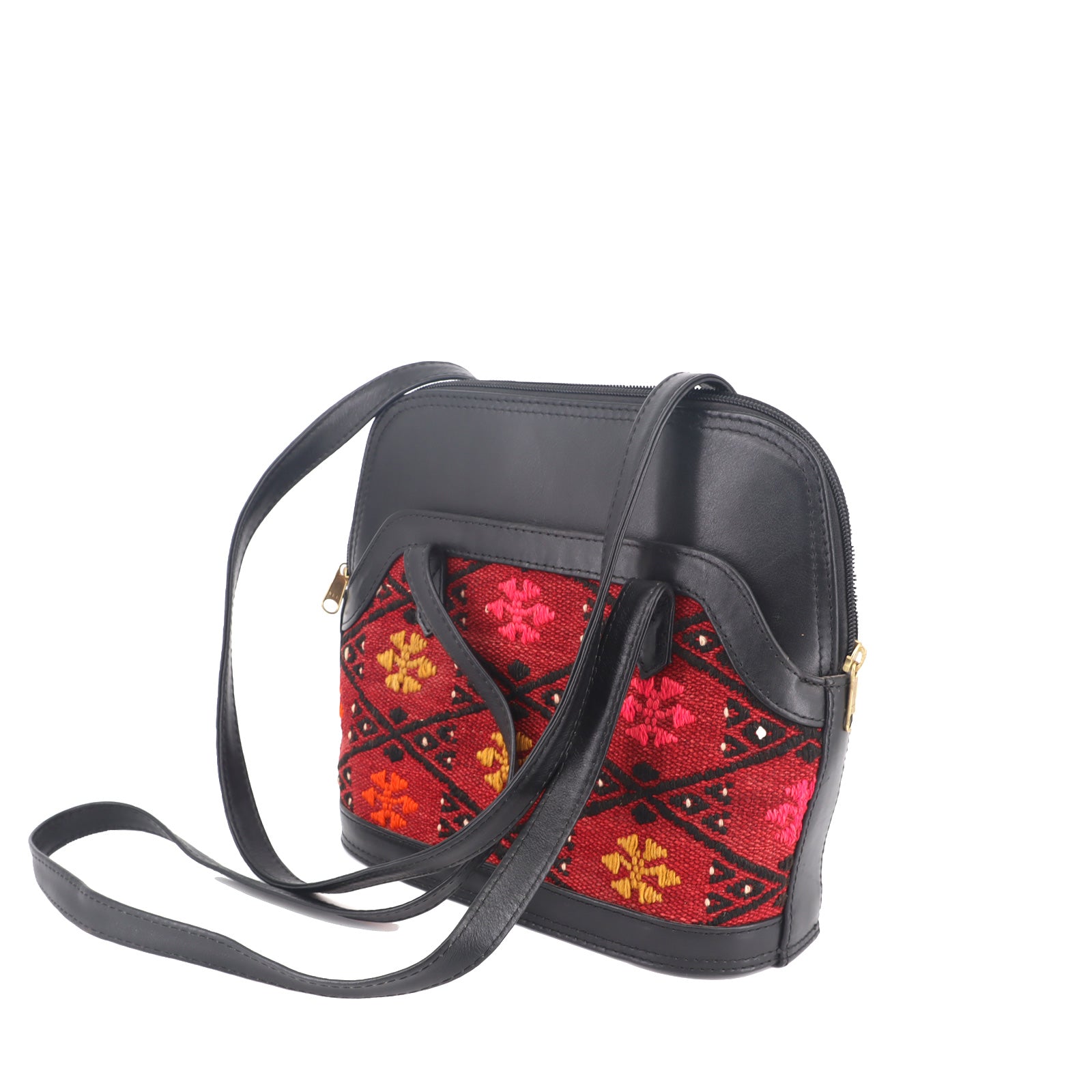 Serengeti Kilim Leather Shoulder Bags