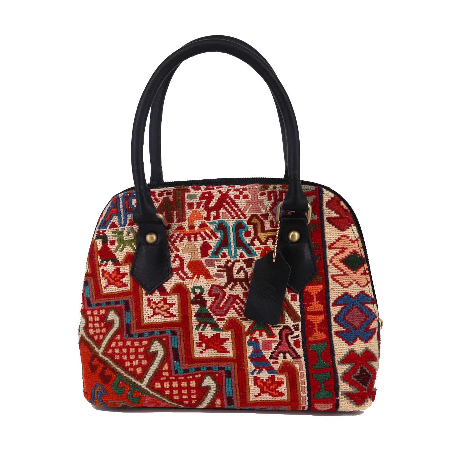 Sahara Kilim Kilim Leather Satchel Bag