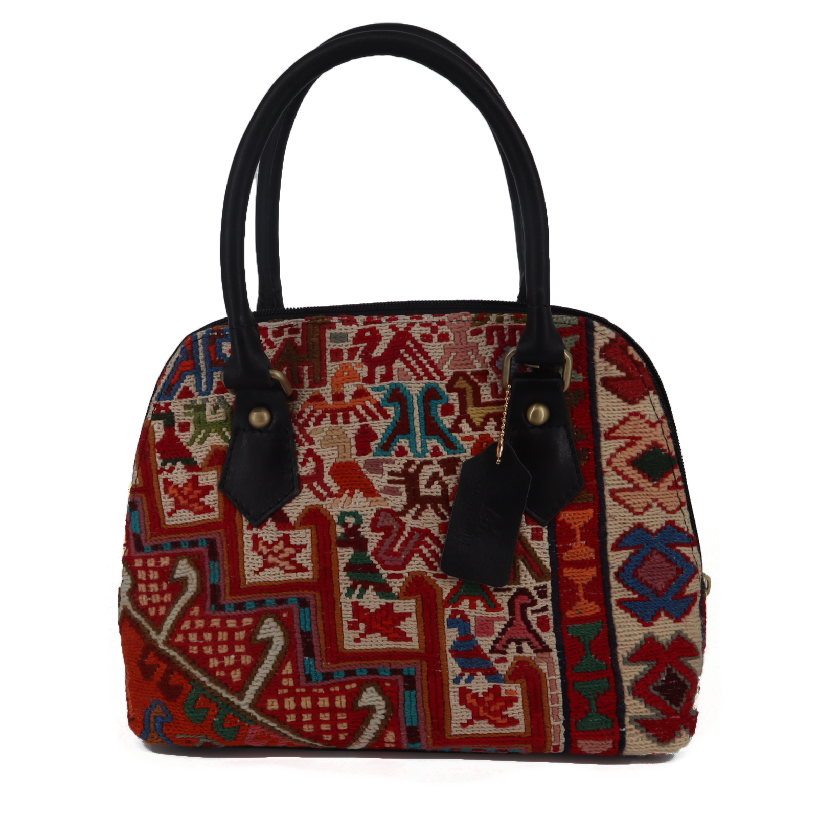 Sahara Kilim Kilim Leather Satchel Bag
