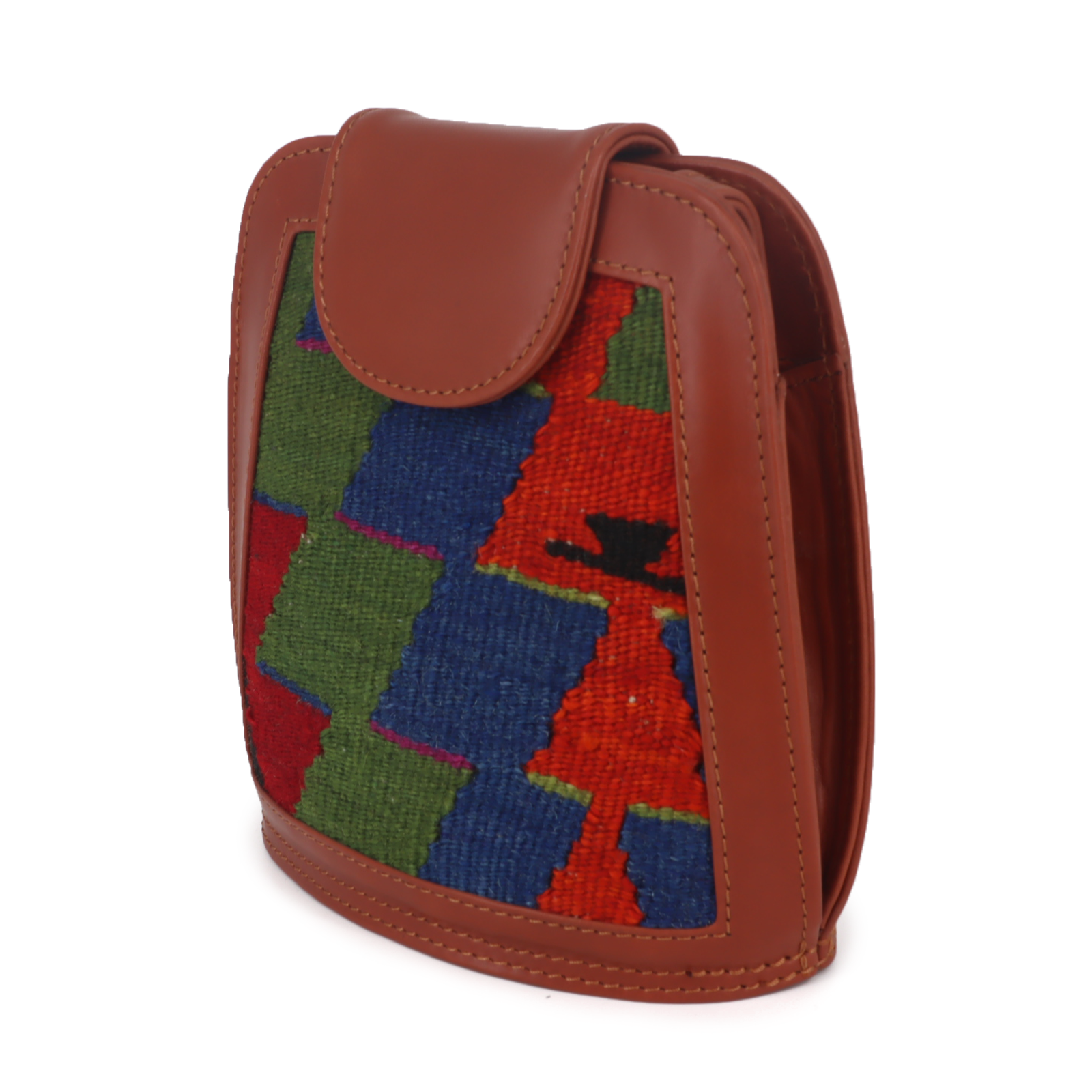 Caspian Kilim Leather Crossbody Bag