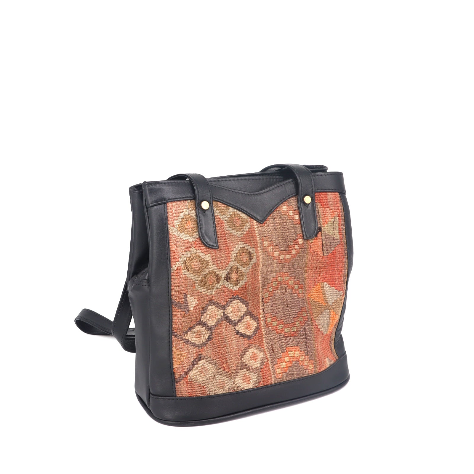 Zanzibar Kilim Leather Tote Bag