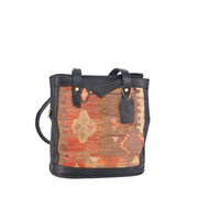Zanzibar Kilim Leather Tote Bag