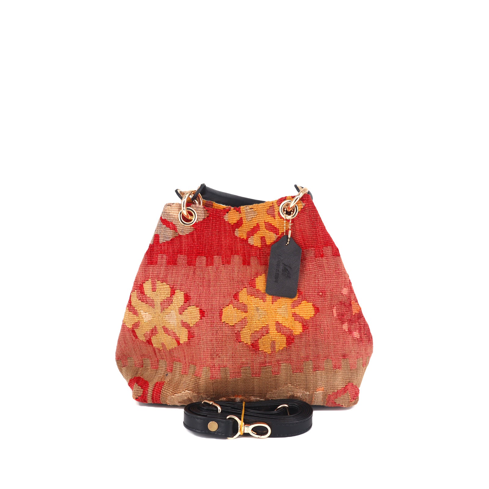 Nubia Kilim Leather Satchel Bag
