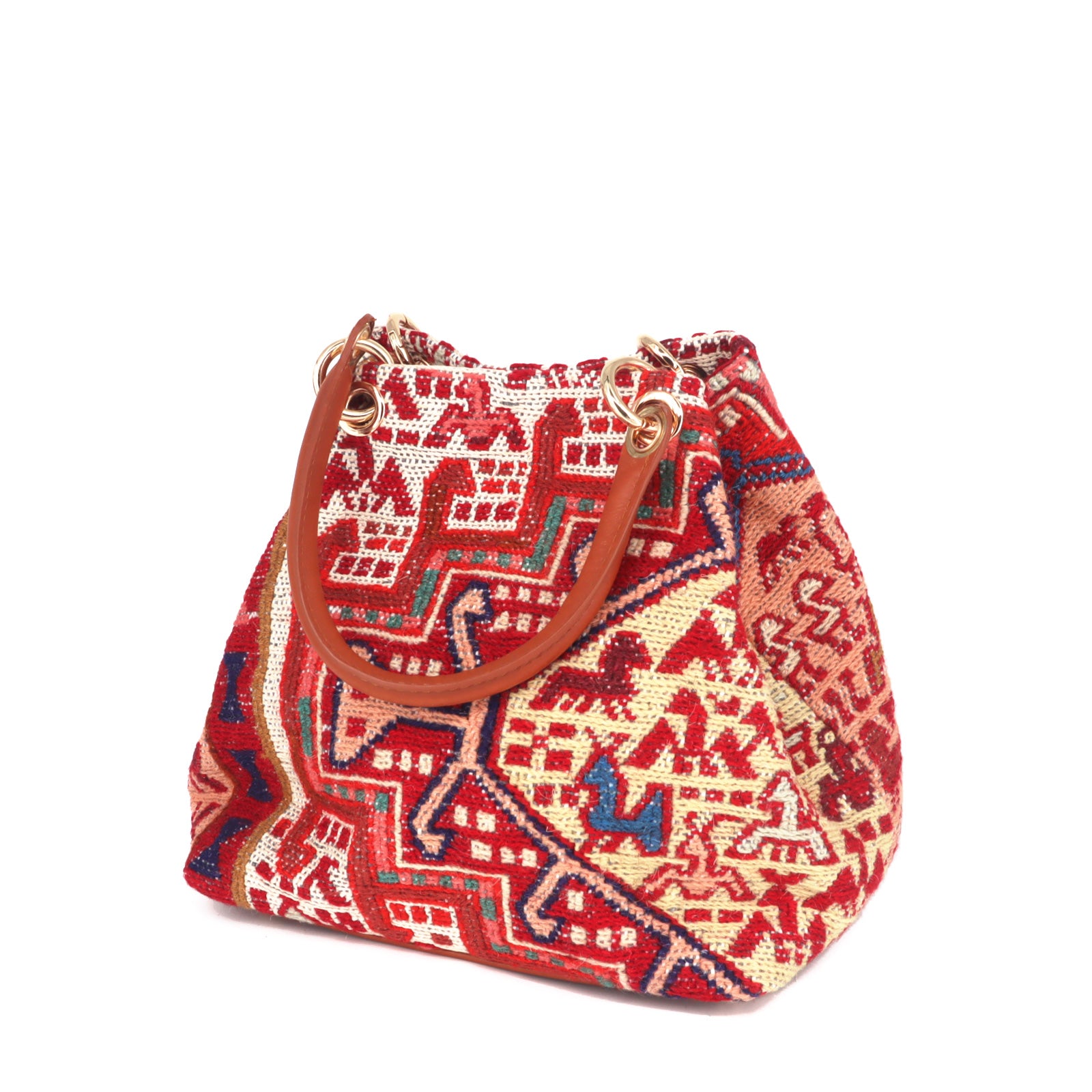 Sirocco Kilim Leather Satchel Bag