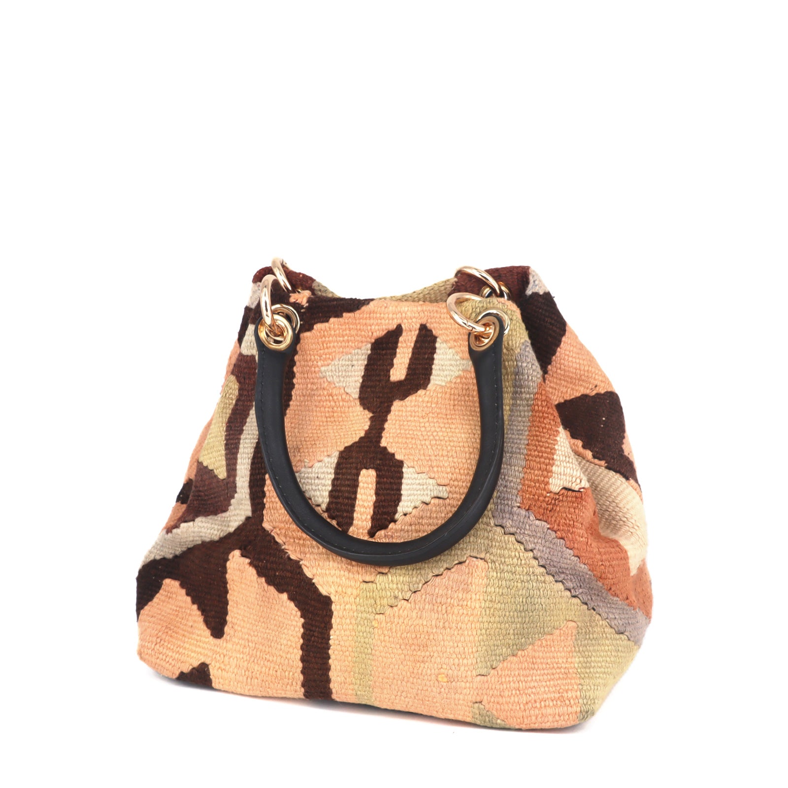Casablanca Kilim Leather Satchel Bag