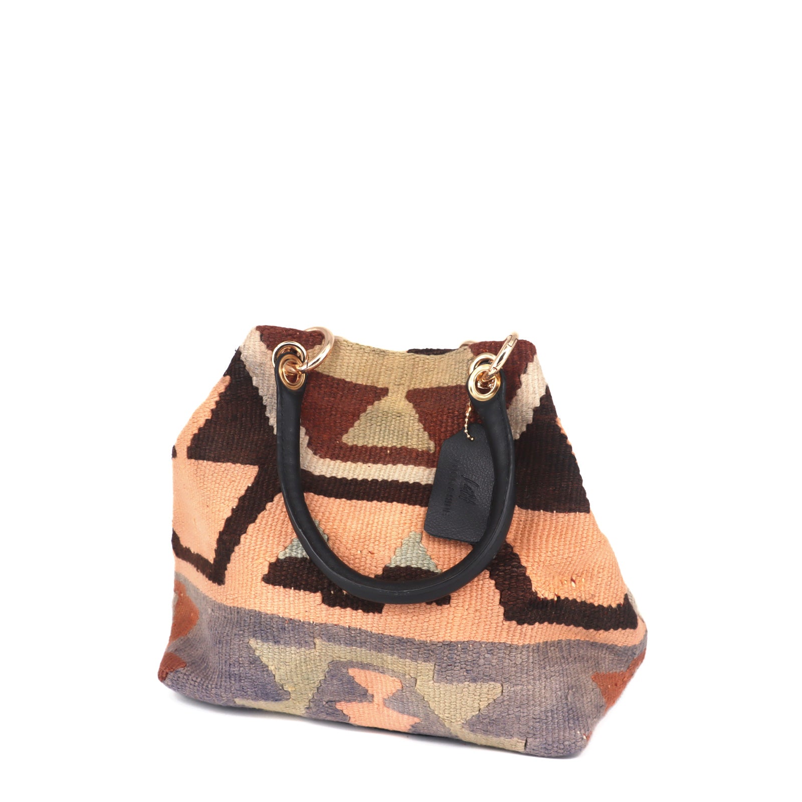 Casablanca Kilim Leather Satchel Bag