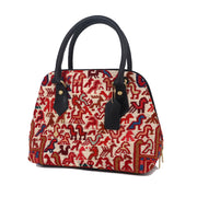 Vintage Kilim Leather Satchel Bag