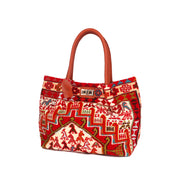 Siwa Oasis Kilim Leather Shoulder Bag