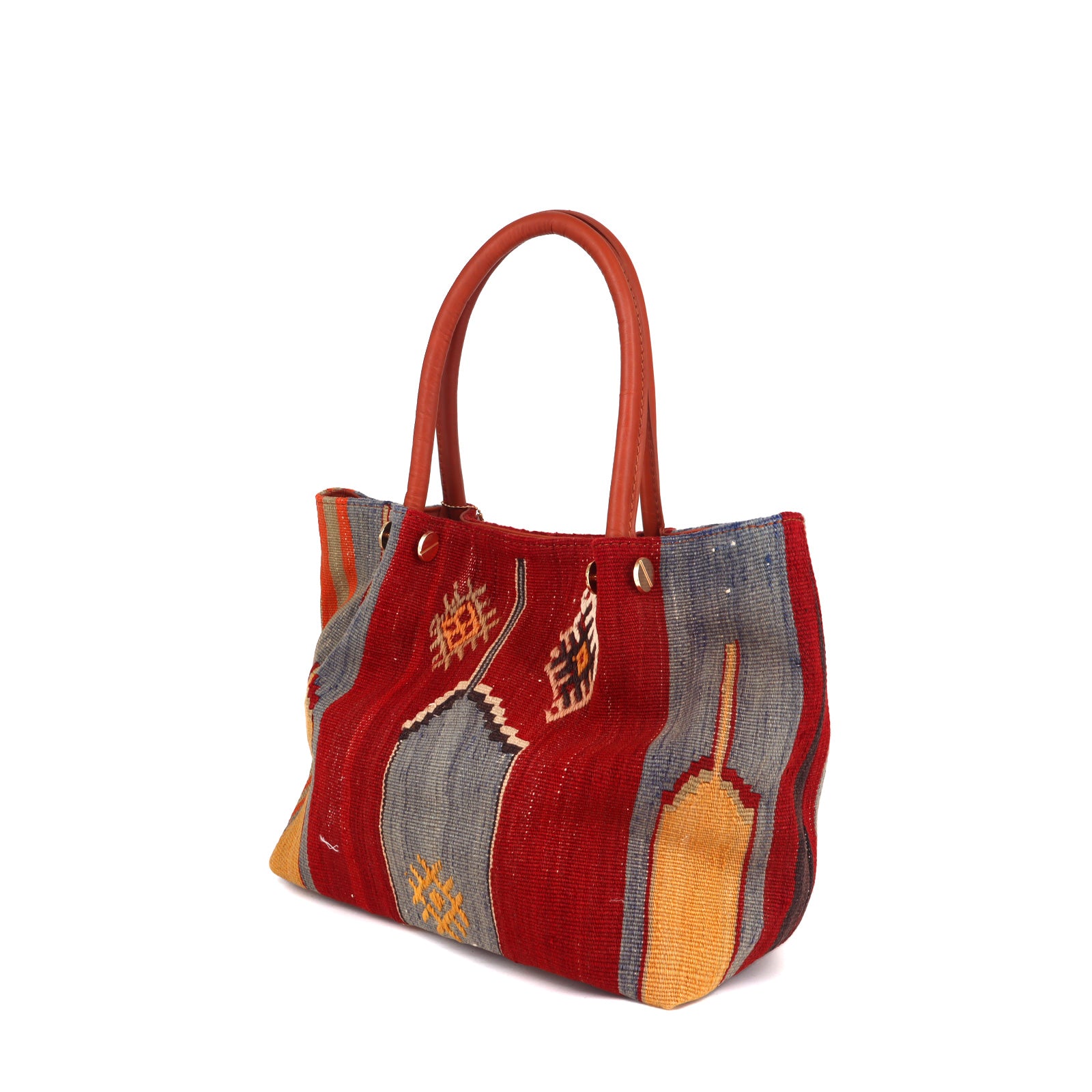 Umayyad Kilim Leather Shoulder Bag
