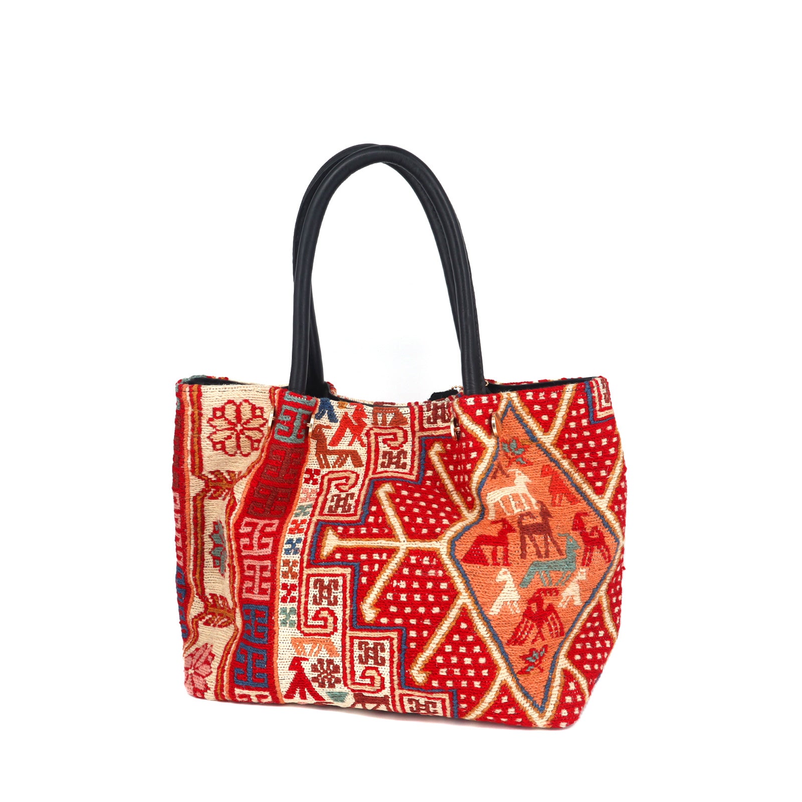 Anatolian Sunrise Kilim Leather Shoulder Bag