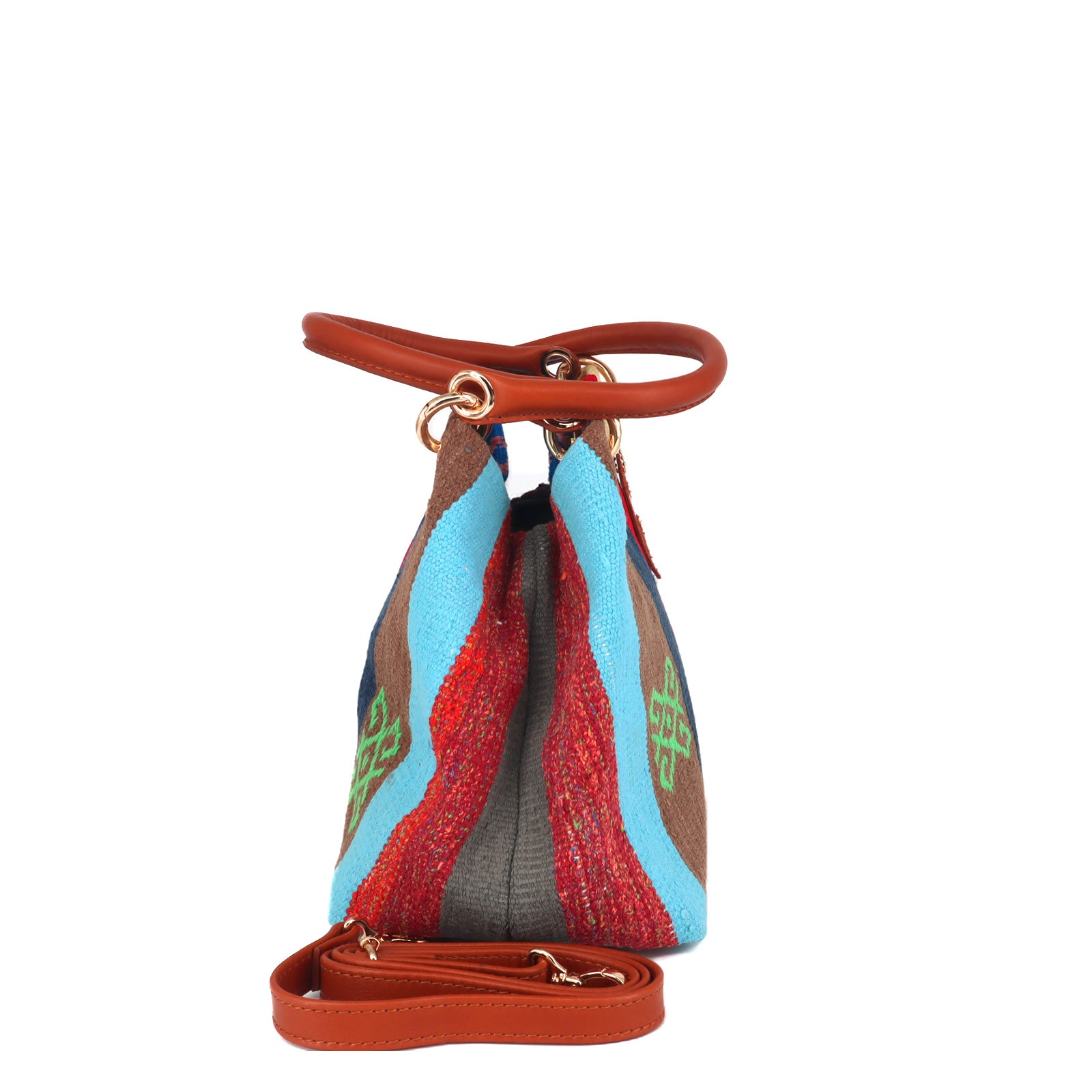 Versailles Kilim Leather Satchel Bag