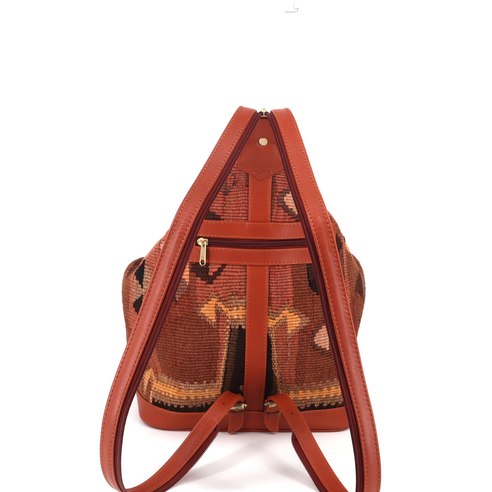 Zuri Kilim Convertible Leather Backpack