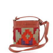 Kenza Kilim Crossbody Leather Bag