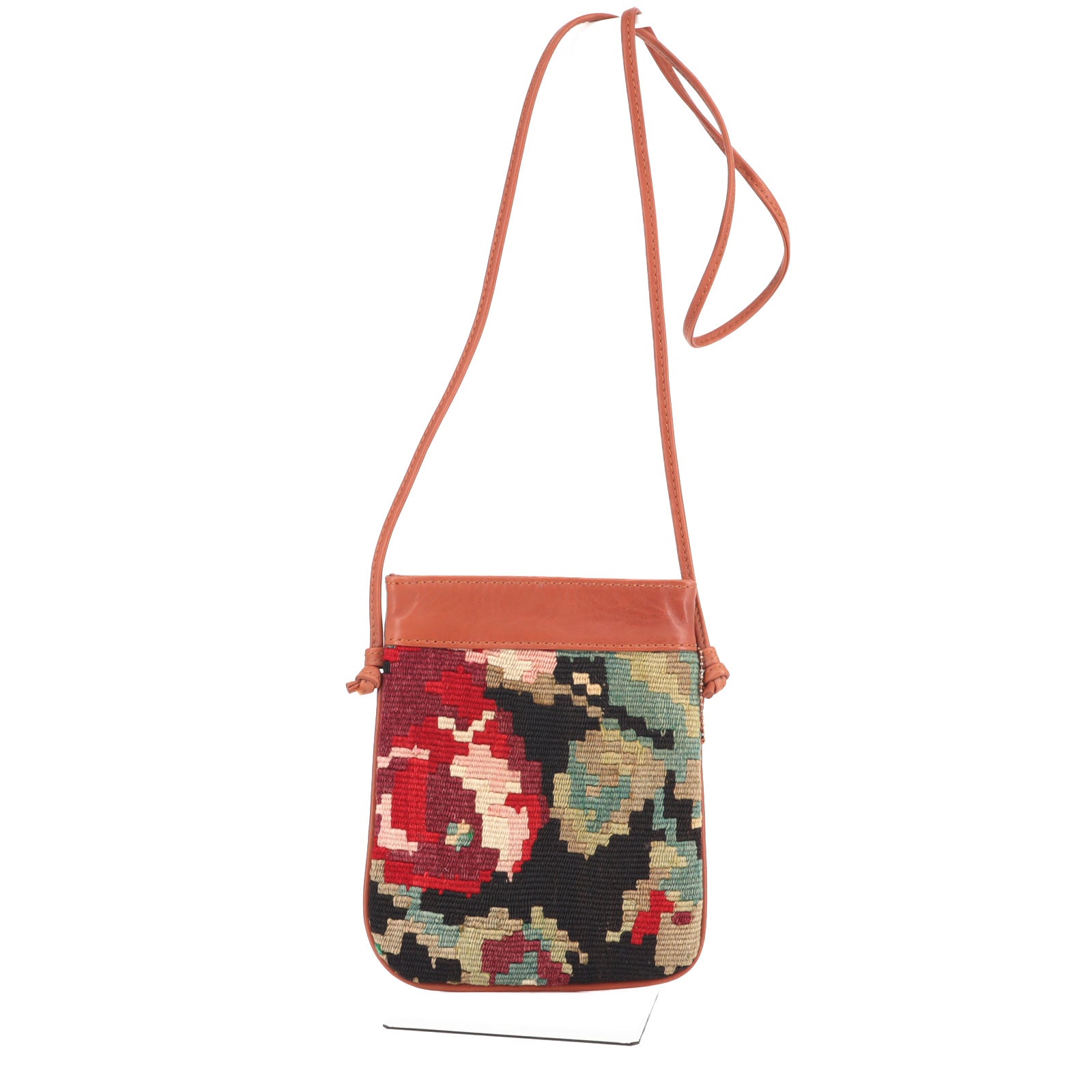 Muscat Kilim Leather Neck Bag