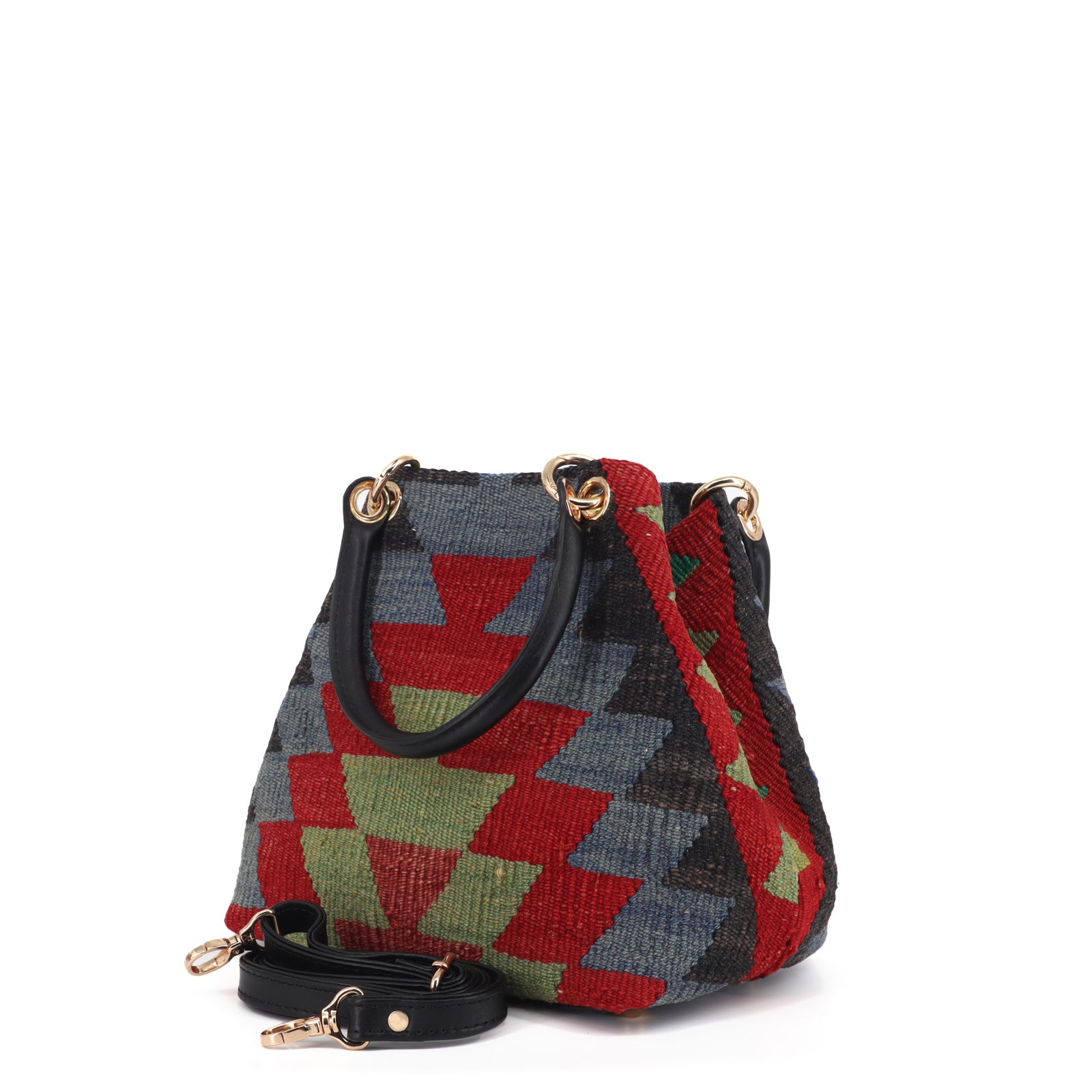Girona Kilim Satchel Leather Bag