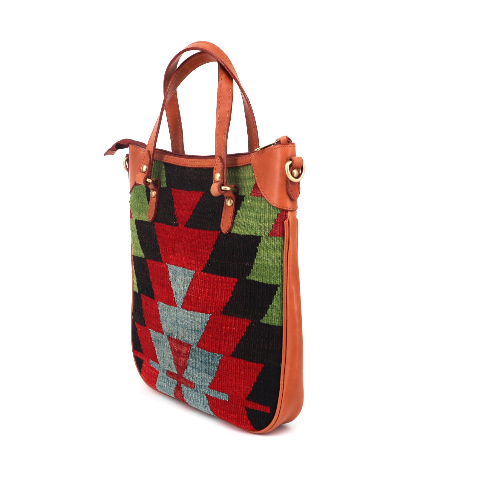 Safari Kilim Laptop Leather Bag