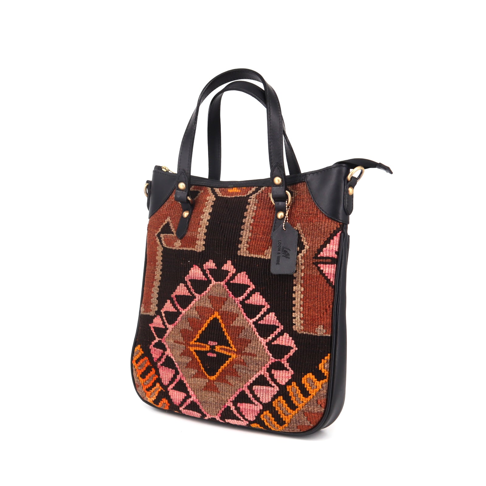 Fahari Kilim Laptop Leather Bag