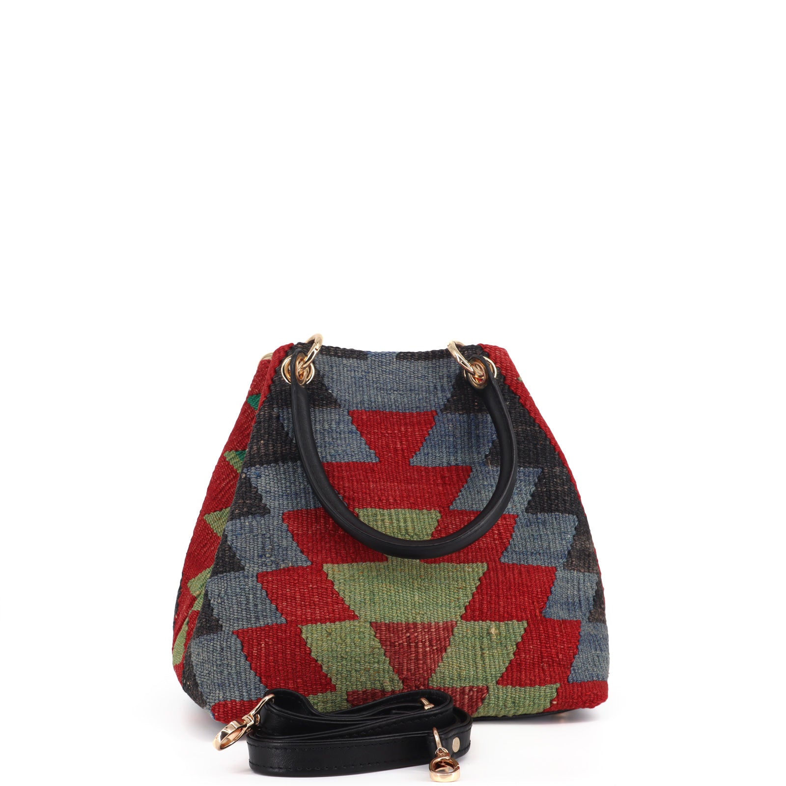 Girona Kilim Satchel Leather Bag