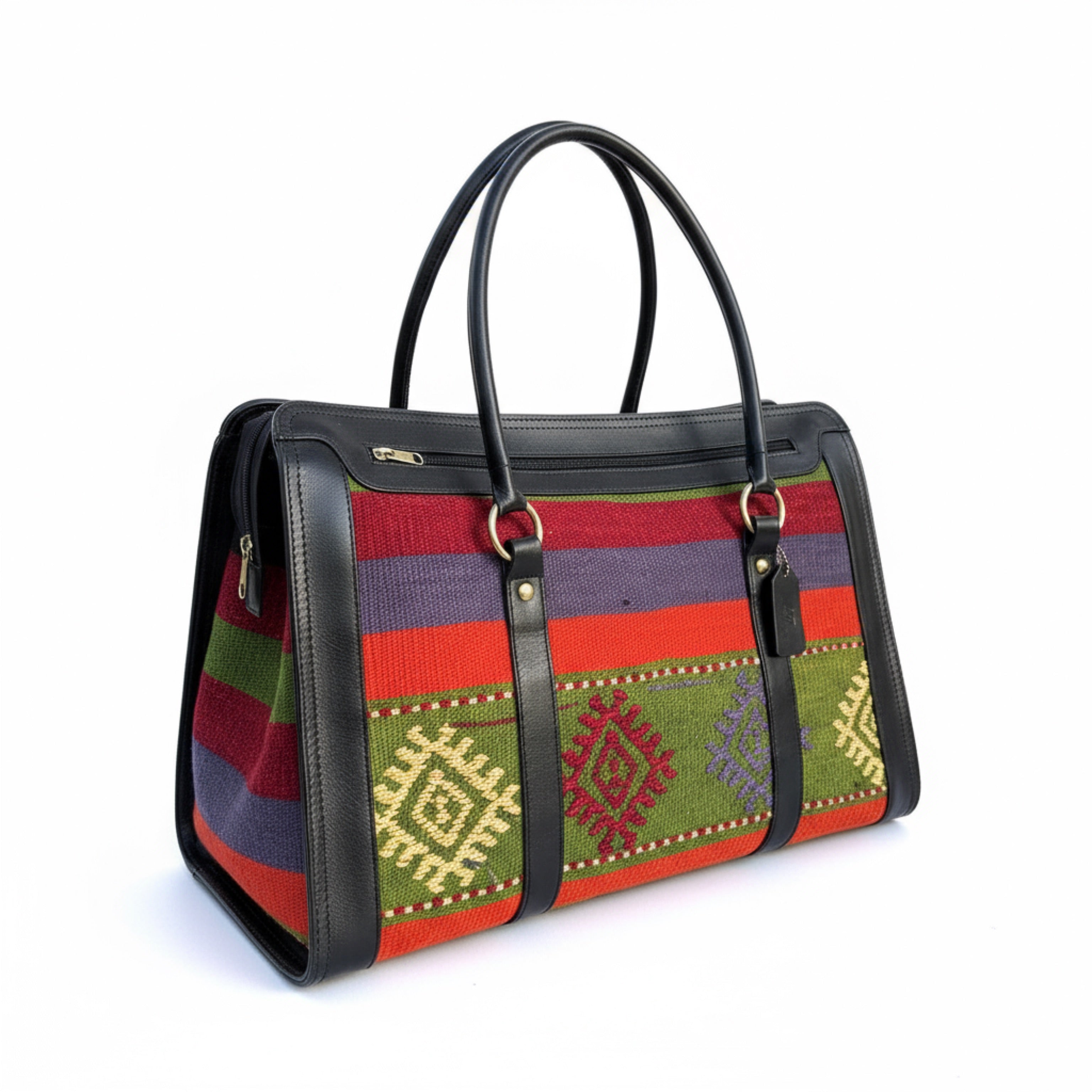 Zambezi Kilim Weekender Leather Bags