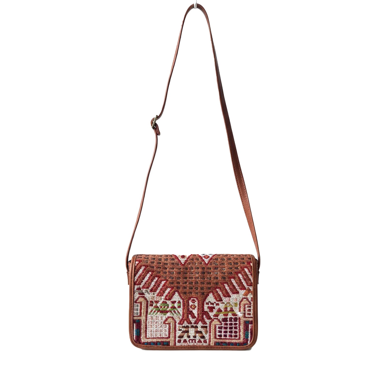 Malika Sumak Messenger Leather Bag