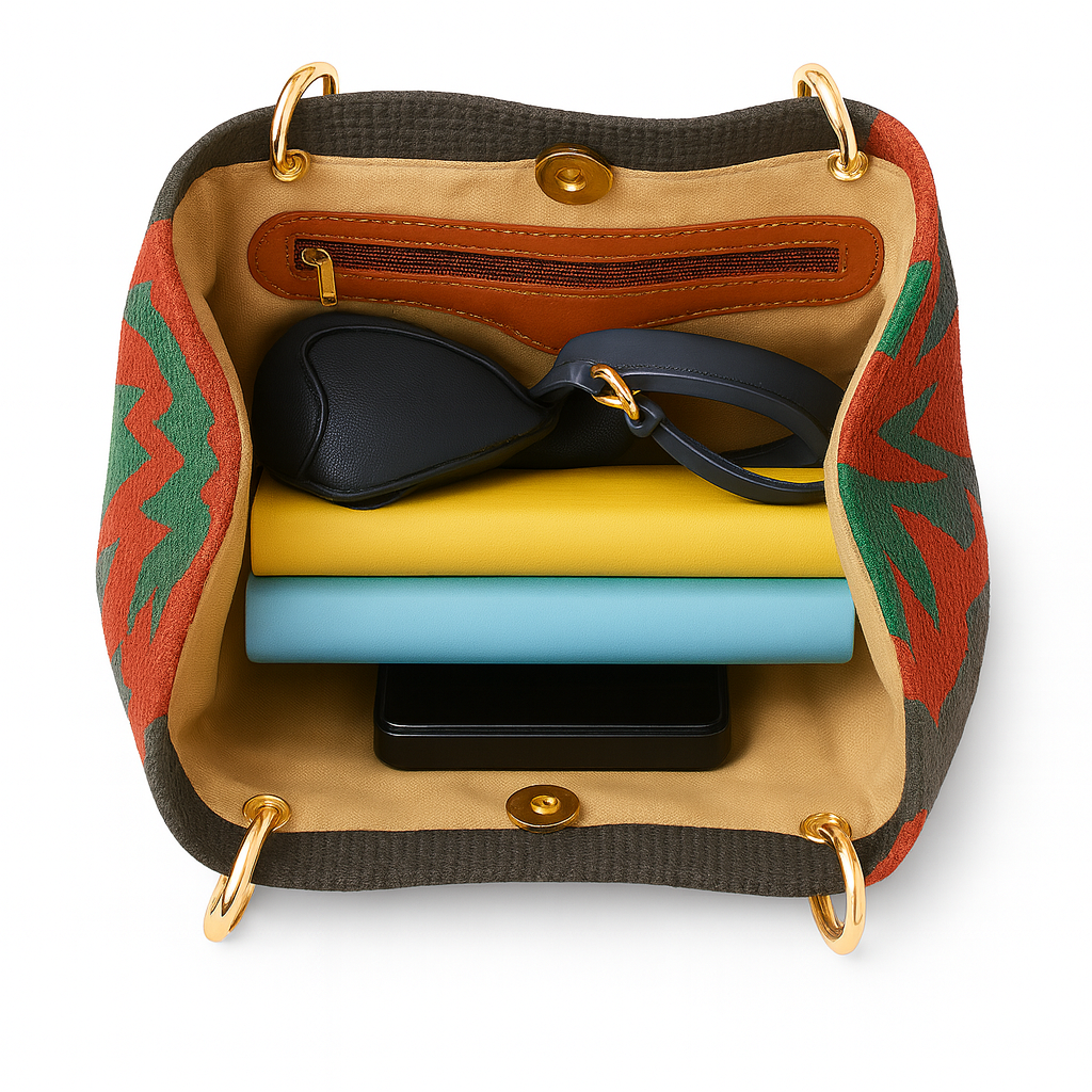 Serengeti Kilim Shoulder Leather Bag | Carryall Kilim Leather Bag | Everyday Kilim Leather Bag