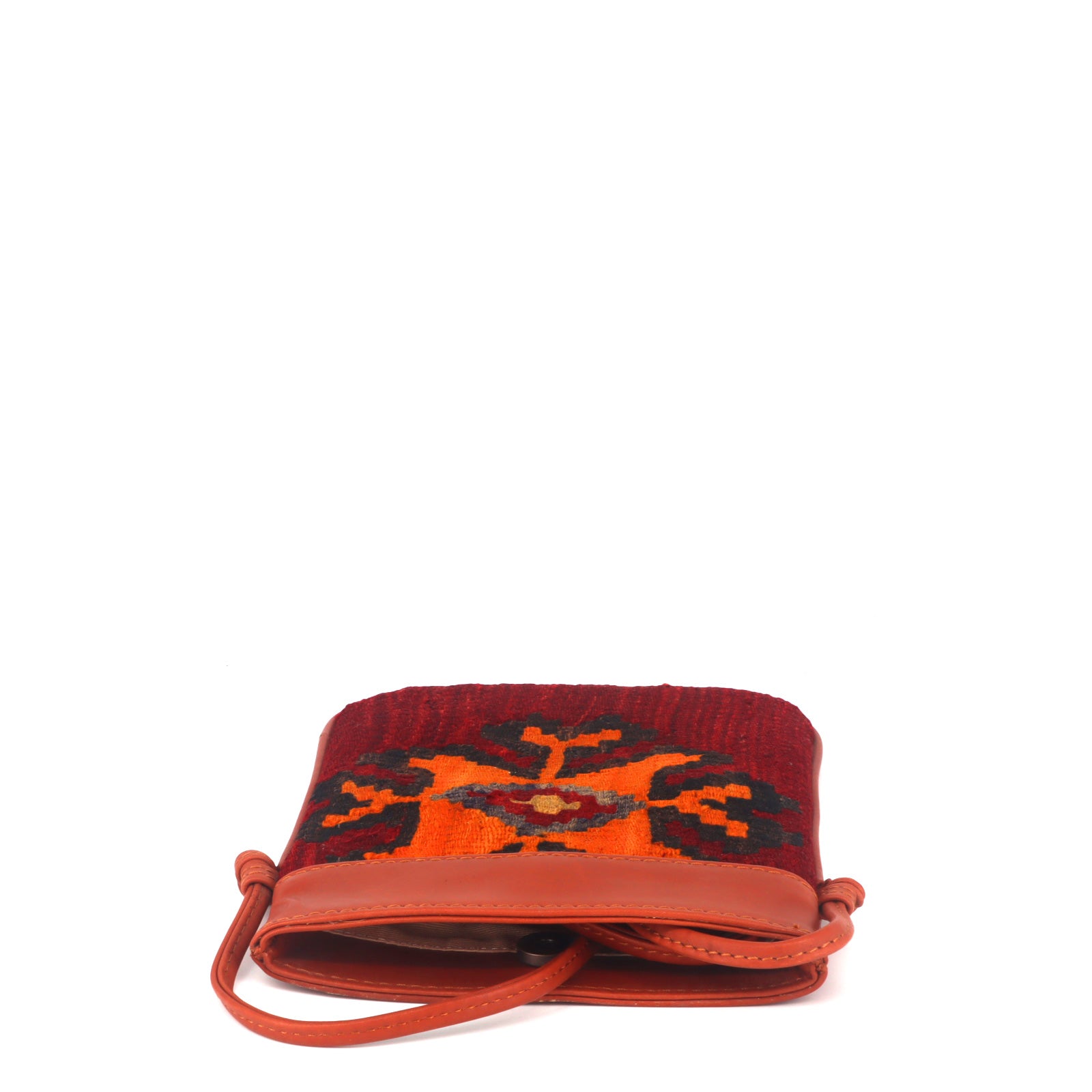 Athene Kilim Crossbody Leather Bag - Image 3