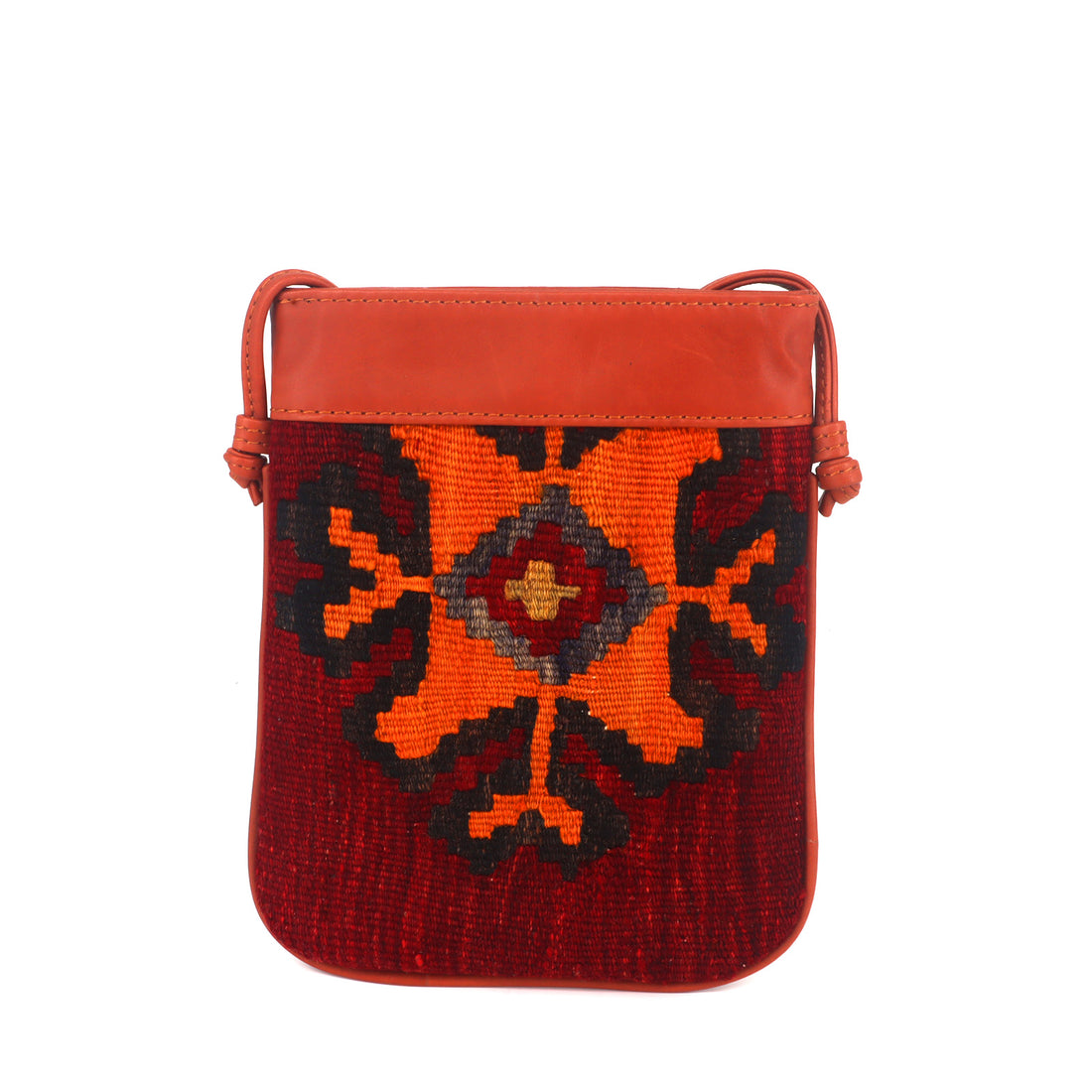 Athene Kilim Crossbody Leather Bag