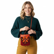 Athene Kilim Neck Leather Bag | Travel Pouch Kilim Leather Bag | Security Pouch Kilim Leather Bag