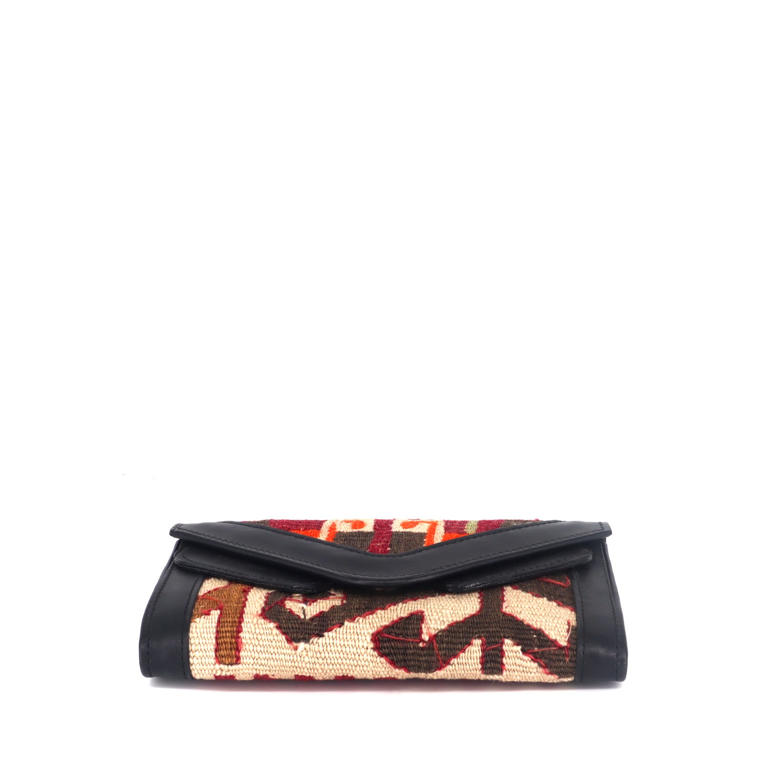 Berber Brilliance Kilim Clutch Leather Bag - Image 3