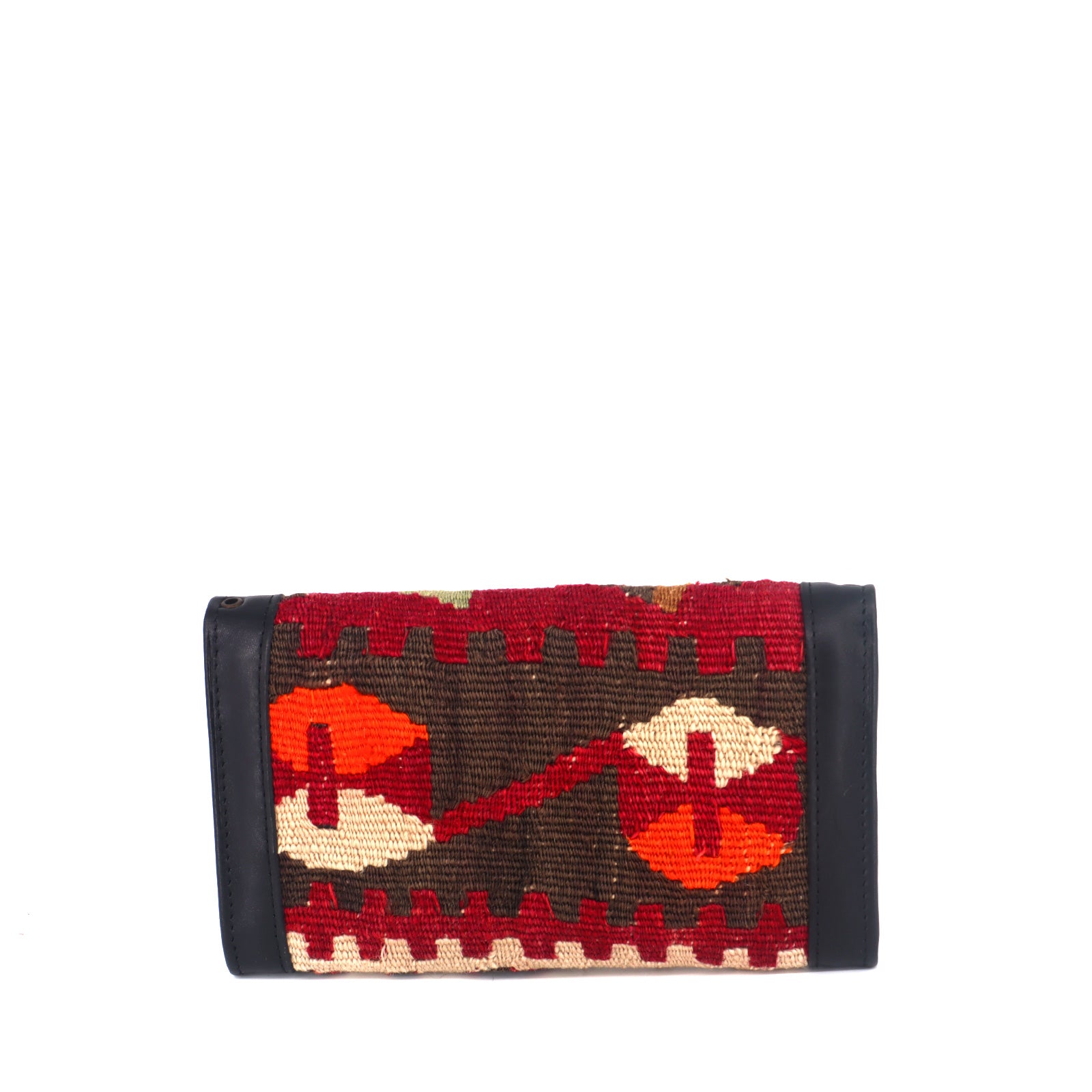 Berber Brilliance Kilim Clutch Leather Bag