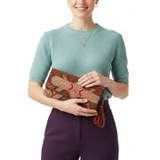 Florence Kilim Clutch Leather Bag | Evening Kilim Leather Bag | Party Kilim Leather Bag