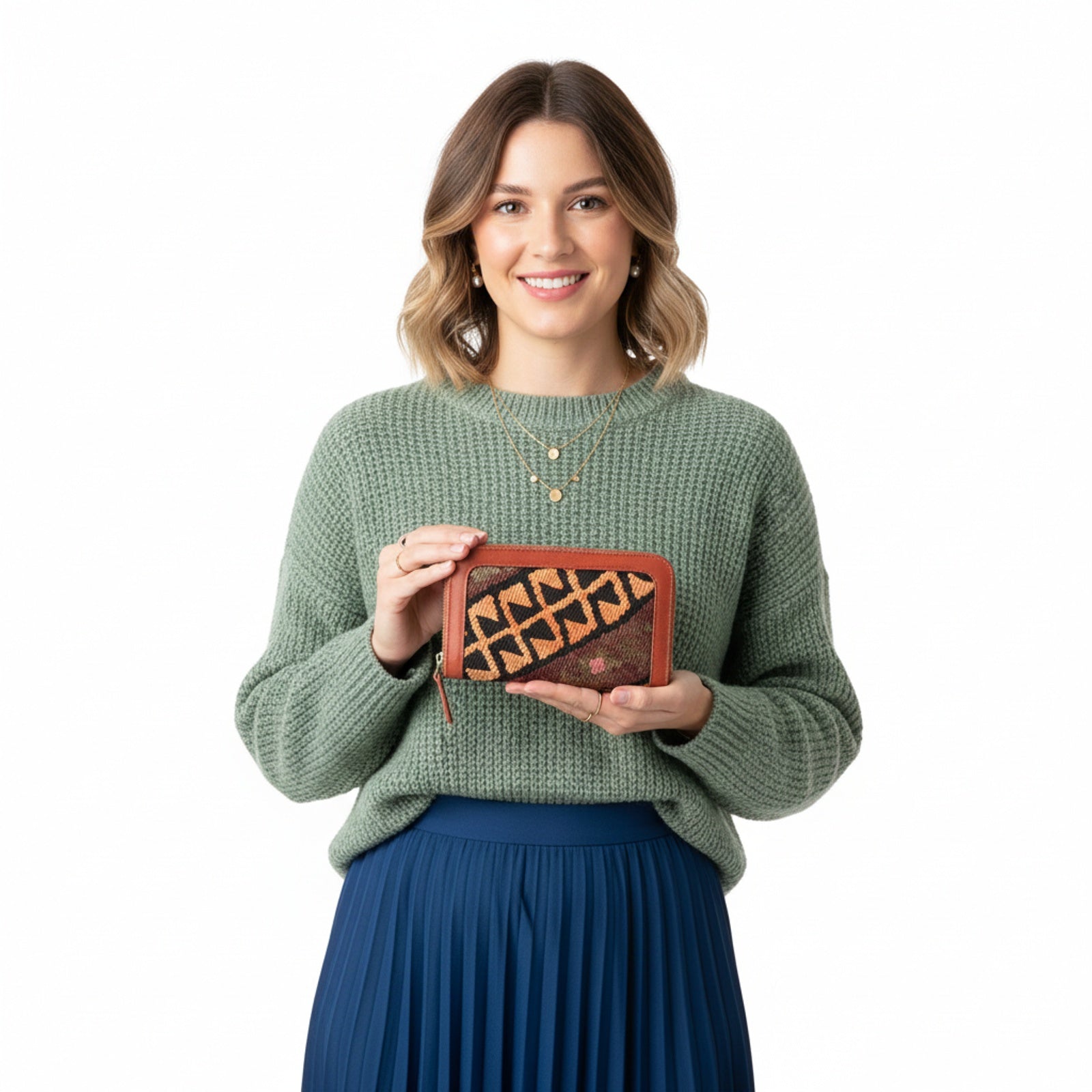 Granada Kilim Weekender Leather Bag | Travel Kilim Leather Bag | Overnight Kilim Leather Bag