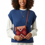 Jamil Kilim Crossbody Leather Bag | Messenger Kilim Leather Bag | Courier Kilim Leather Bag