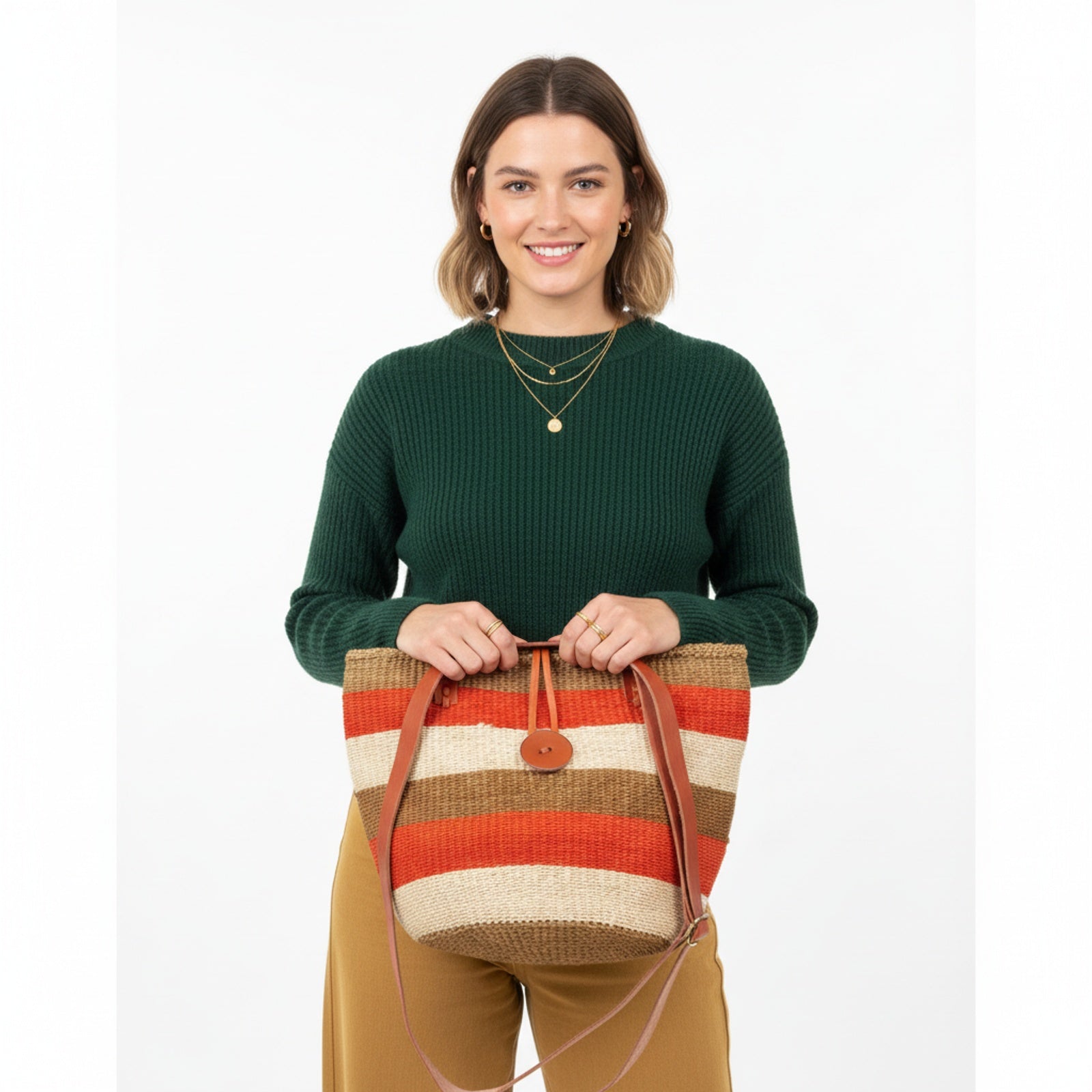 Jamila Kilim Tote Leather Bag | Shopper Kilim Leather Bag | Market Kilim Leather Bag