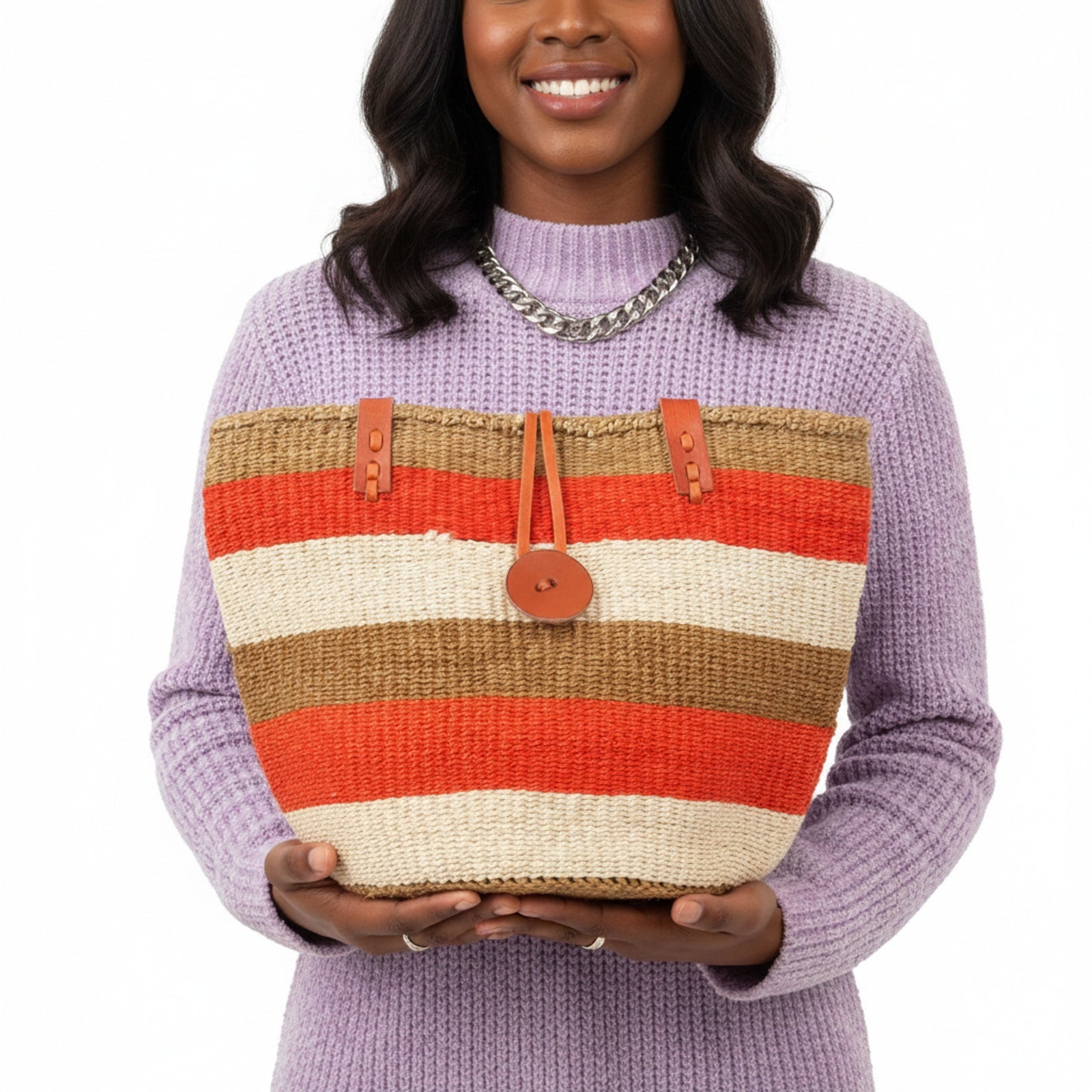 Jamila Kilim Tote Leather Bag | Shopper Kilim Leather Bag | Market Kilim Leather Bag