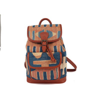 Sahara Mirage Kilim Leather Backpacks Bag