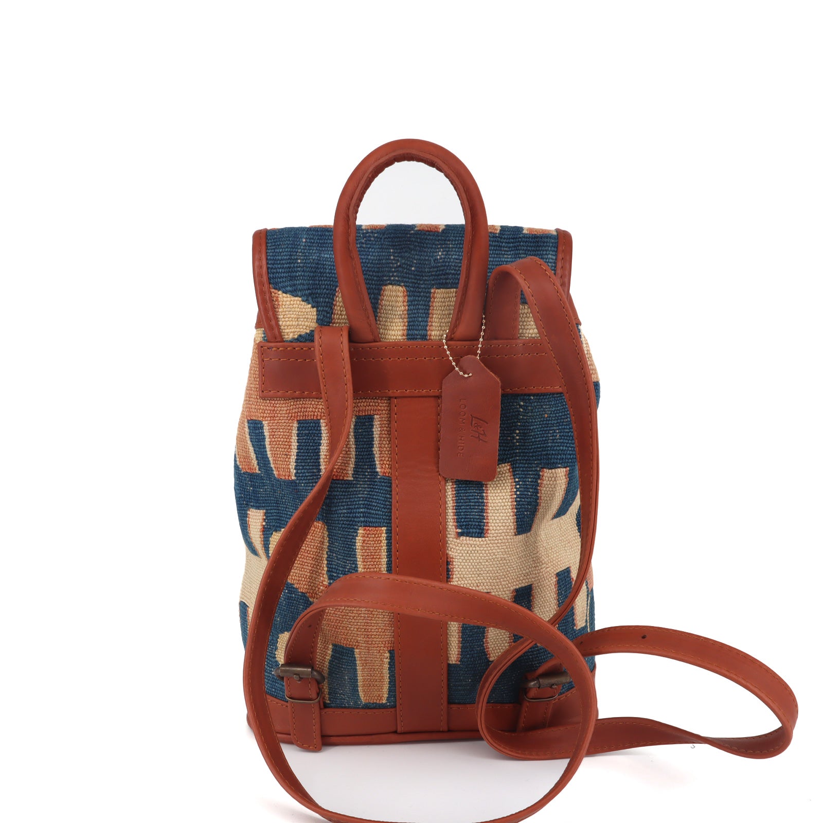 Sahara Mirage Kilim Leather Backpacks Bag
