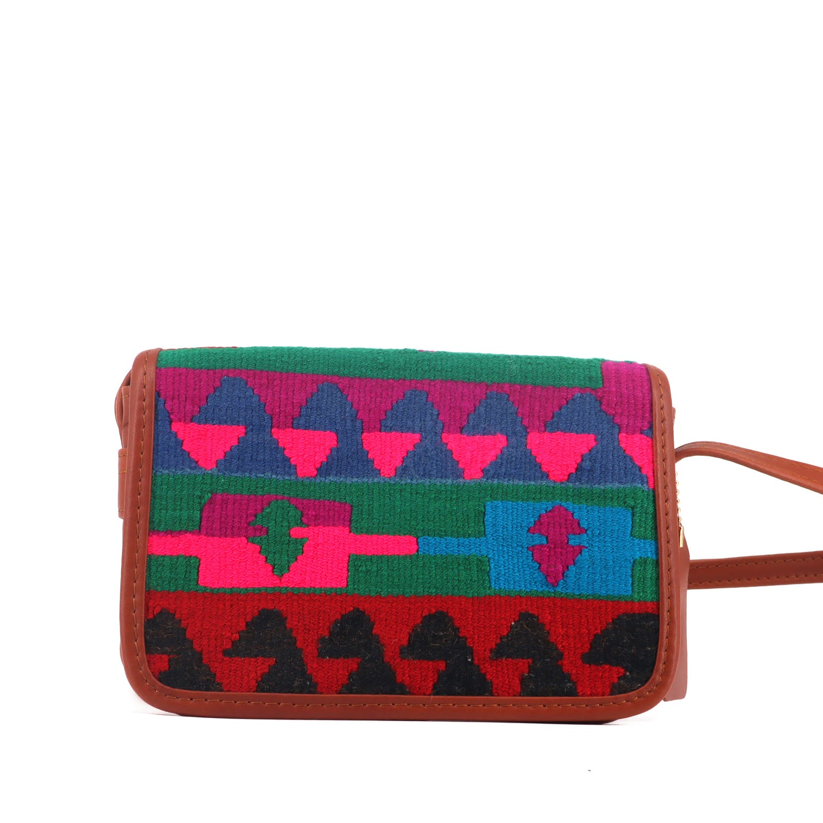 Oasis Kilim Leather Crossbody Bag