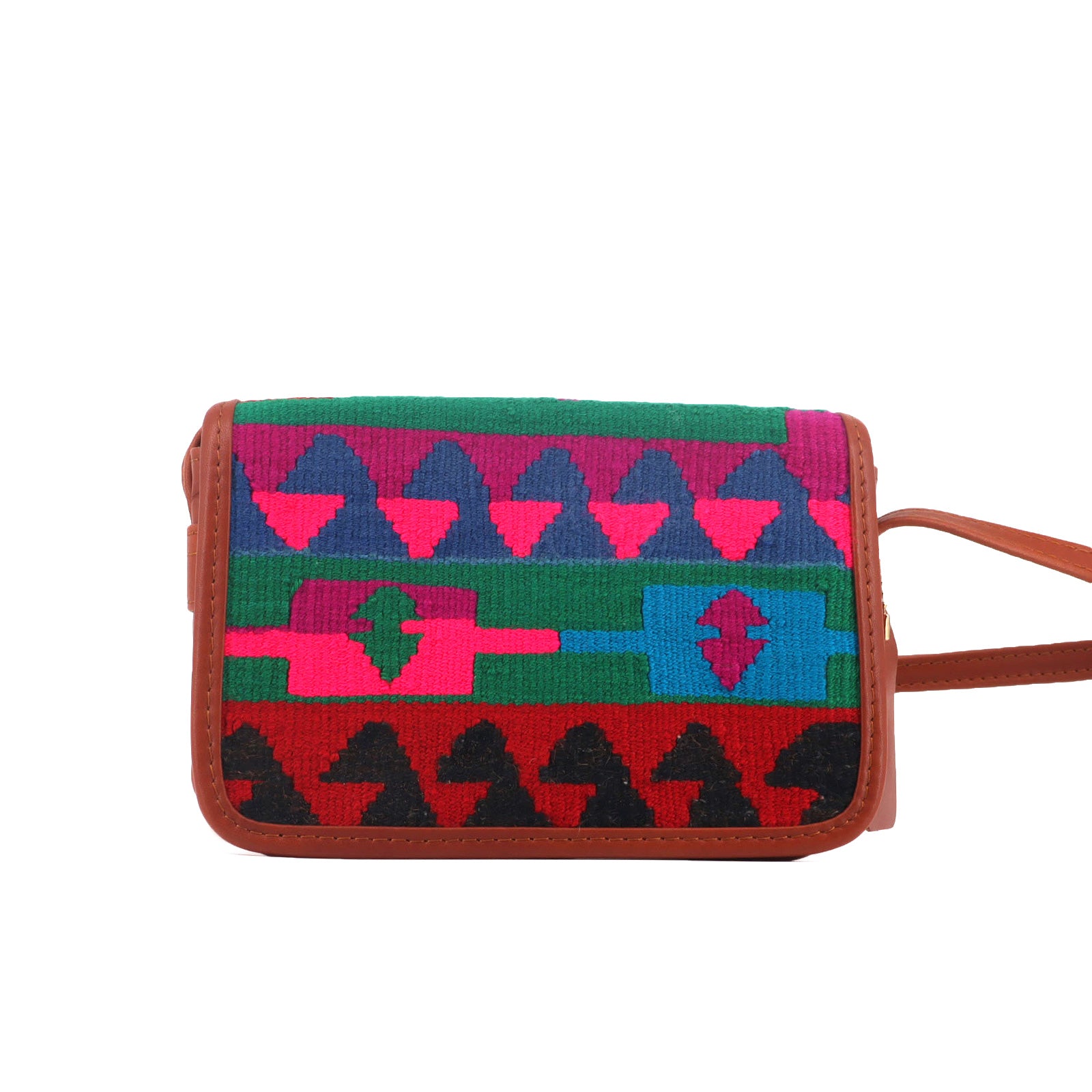 Oasis Kilim Leather Crossbody Bag