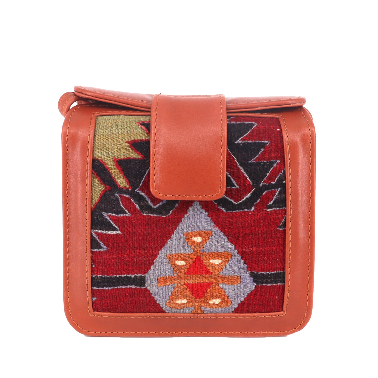 Yara Kilim Leather Crossbody Bag