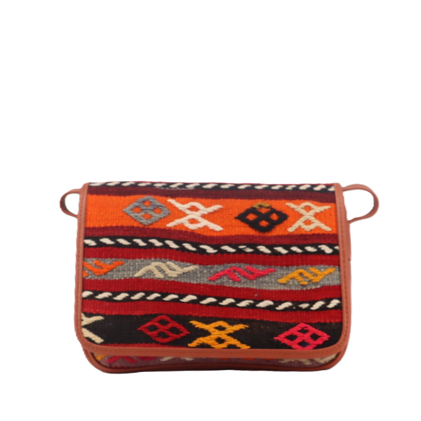 Marrakesh Souk Kilim Leather Crossbody Bag