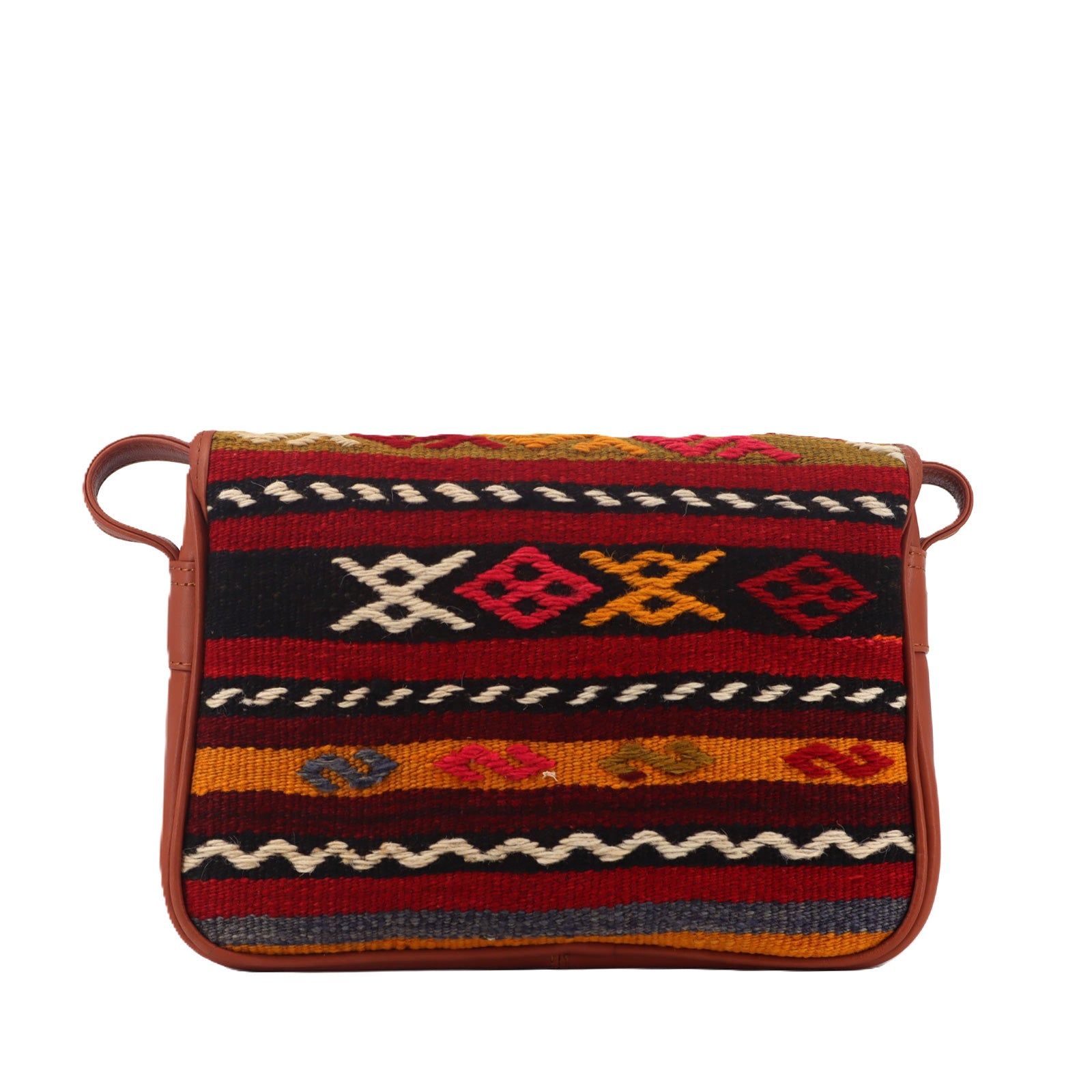 Marrakesh Souk Kilim Leather Crossbody Bag