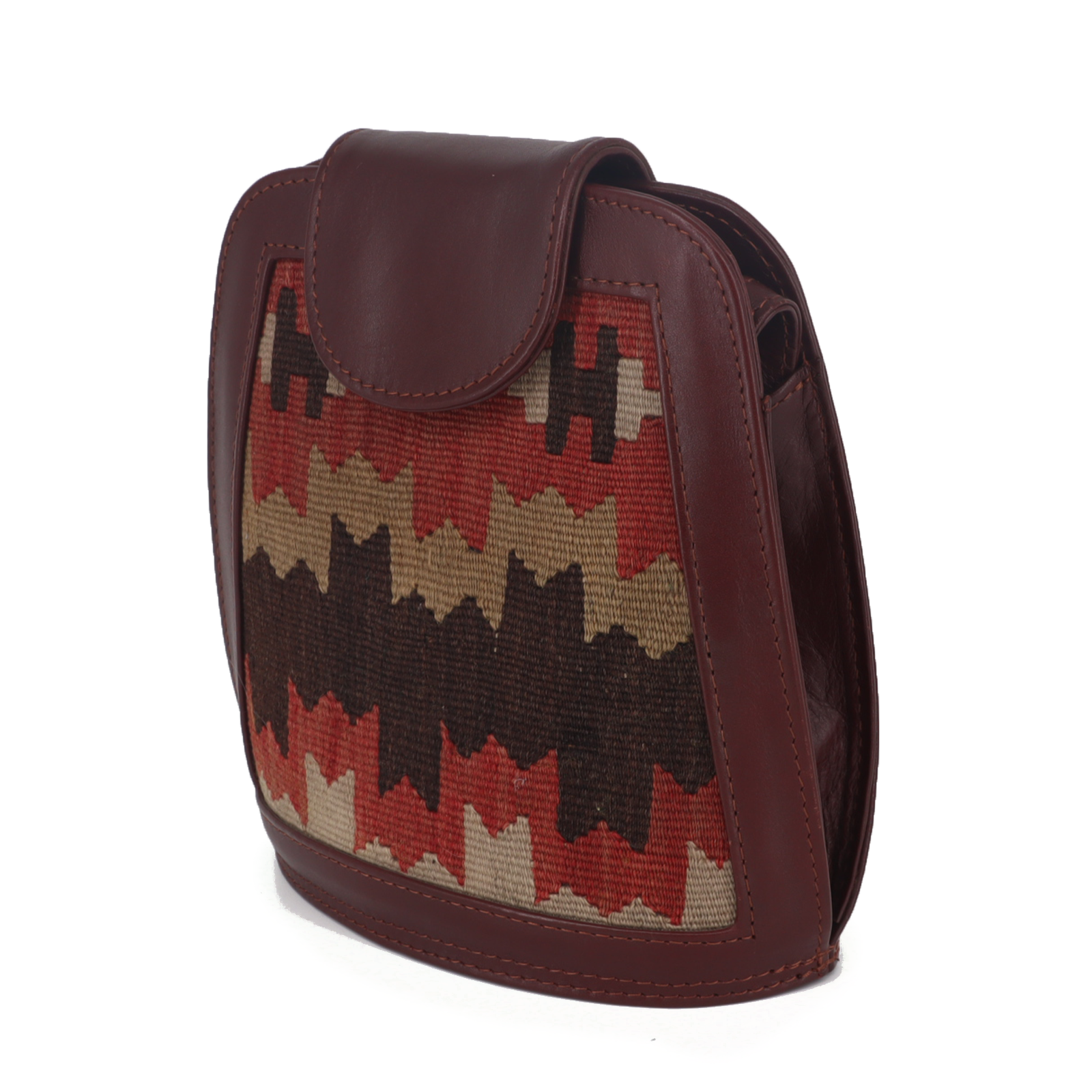 Caspian Kilim Leather Crossbody Bag