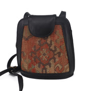 Aris Kilim Leather Crossbody Bag