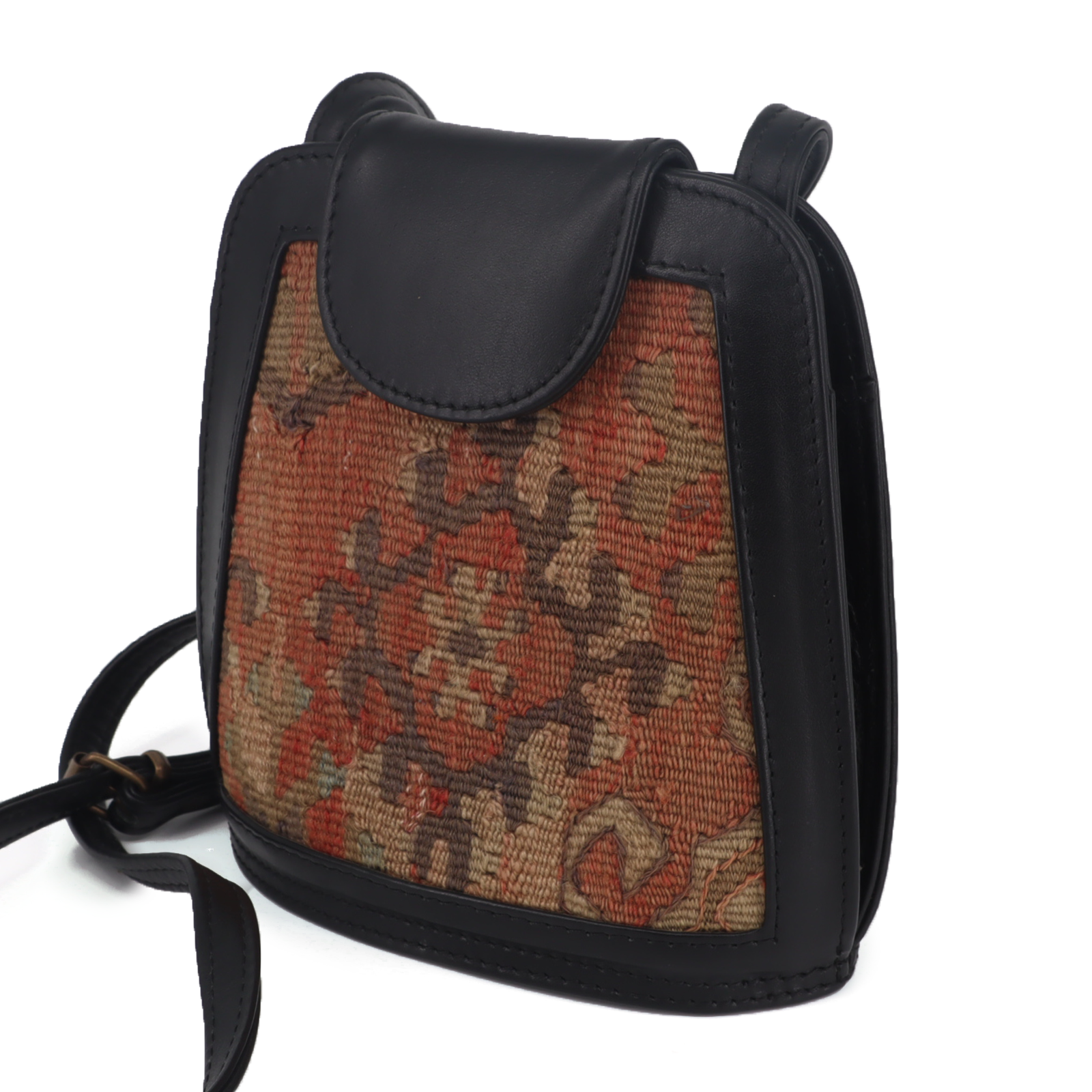 Aris Kilim Leather Crossbody Bag