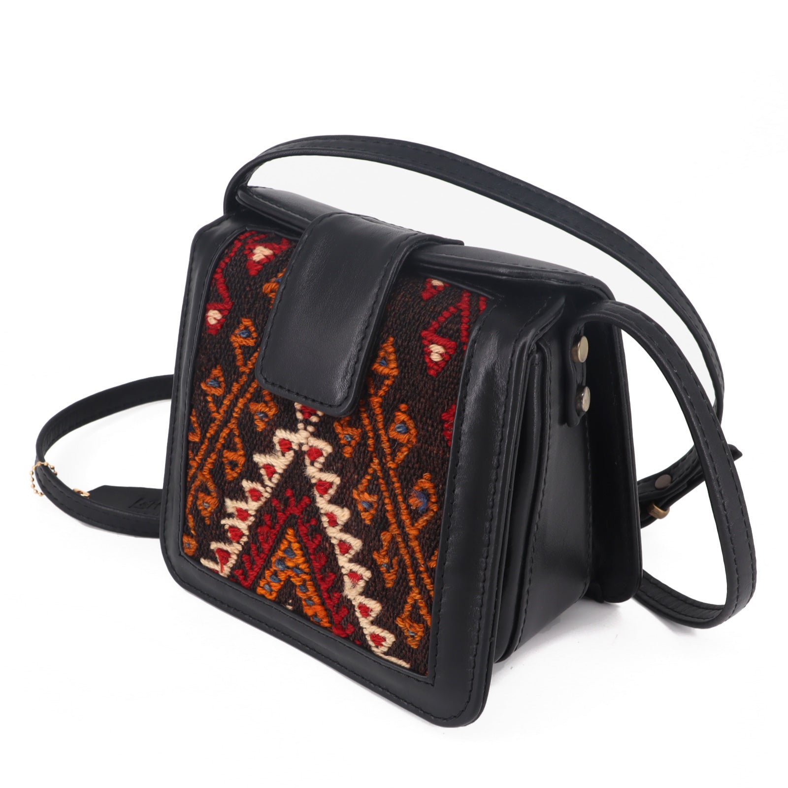 Marrakech Kilim Leather Crossbody Bag