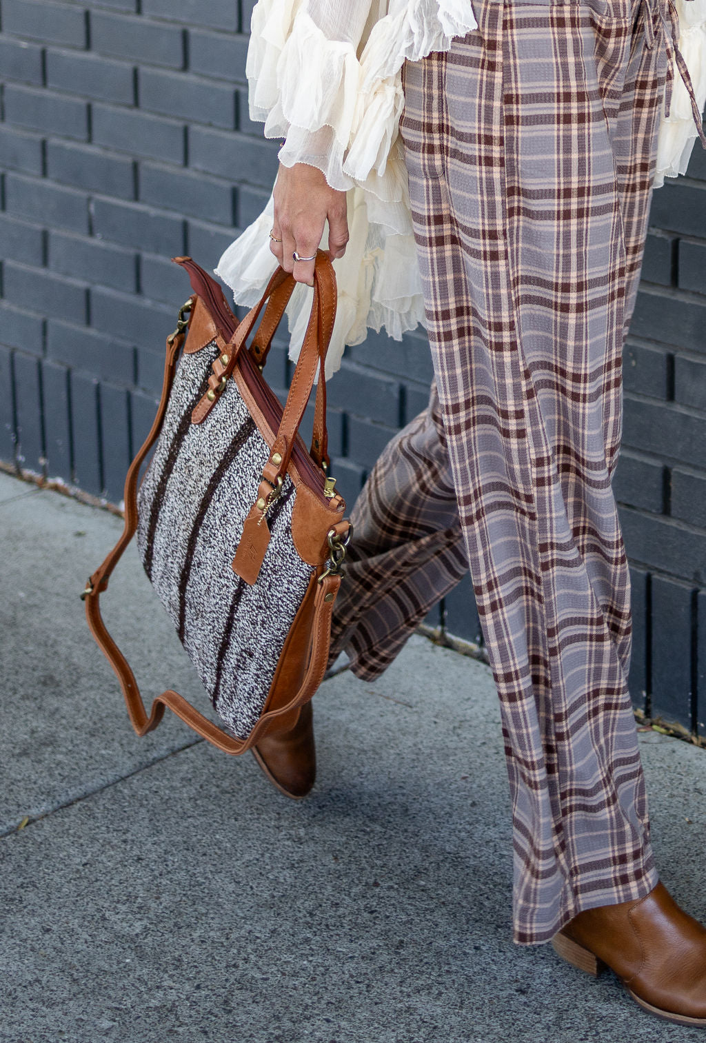 Tunis Kilim Clutch Leather Bag | Evening Kilim Leather Bag | Party Kilim Leather Bag
