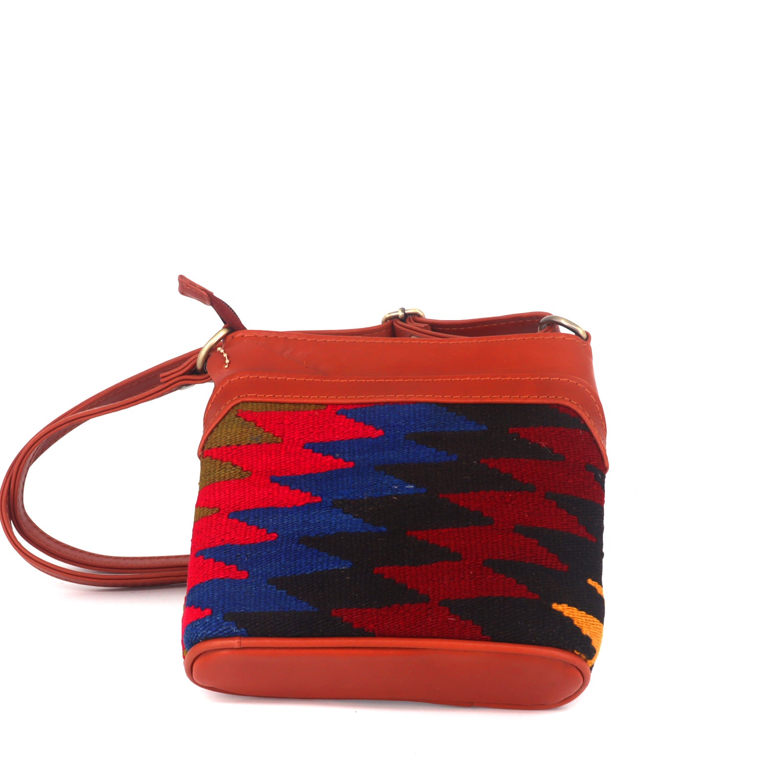 Mara Wild Kilim Crossbody Leather Bag - Image 4