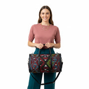 Mwezi Kilim Shoulder Leather Bag | Carryall Kilim Leather Bag | Everyday Kilim Leather Bag